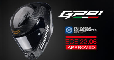 GP01: the new Caberg racing helmet for track and road